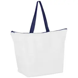 Hoppla Skyline Recycled PET Stitch-Bond Shopper With Zip Navy